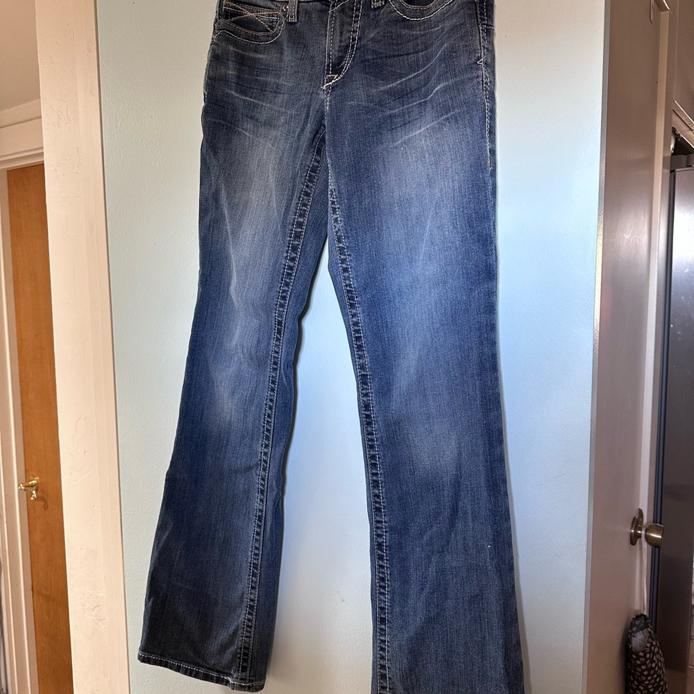 Ariat Women's Flare Jeans in Dark Blue
